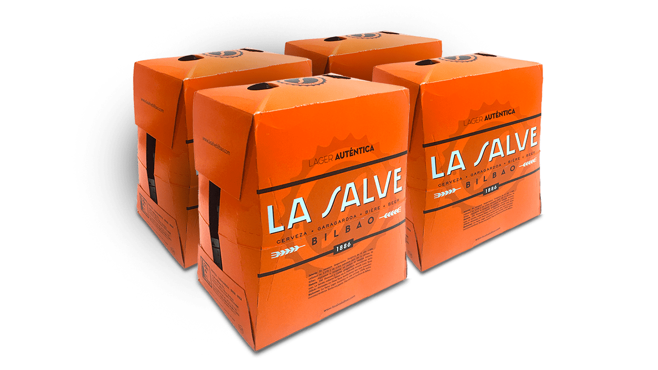LA SALVE Lager Auténtica - Cuarto (25cl) (Etiqueta antigua)