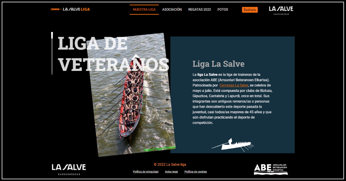 Nueva web de LA SALVE Liga - LA SALVE