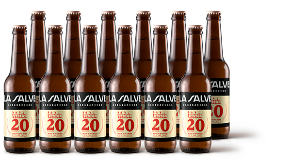 Caja de 12 botellas LA SALVE Sirimiri Edición Especial Ebrovision XX Aniversario