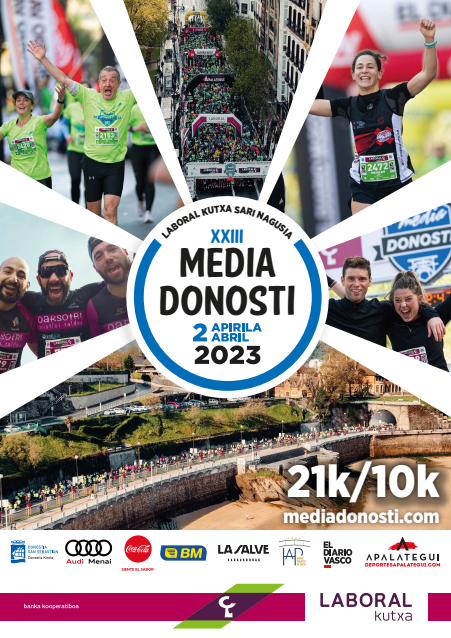 Cartel Media Maratón Donostia 2023